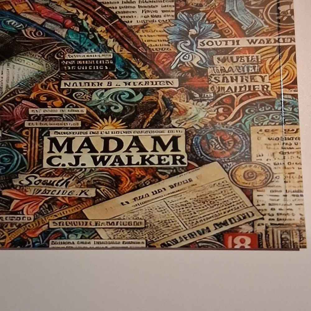 Colorful Madam C.J. Walker Art Print Debit Card Cover